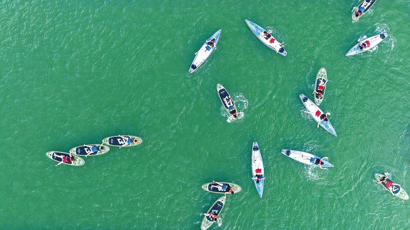 開州：體驗水上運動 暢享夏日清涼